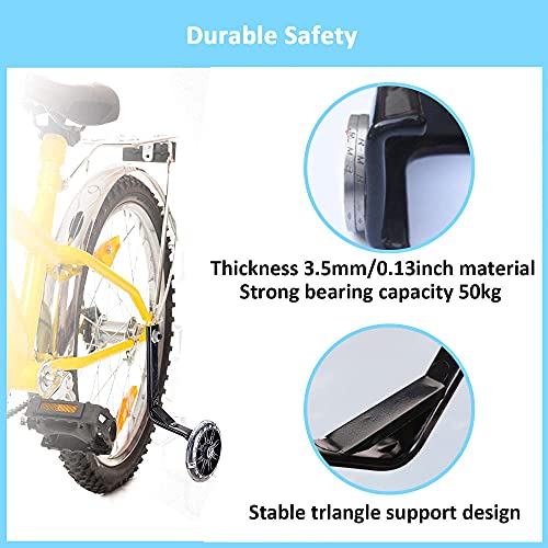 Zaaqio Ruedines Bici 20 Pulgadas Ruedines Bici para Bicicletas de Niños,Verde Ruedines Bici Infantil