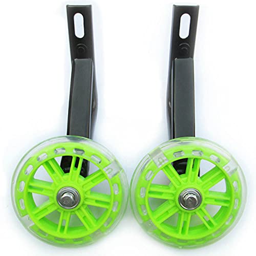 Zaaqio Ruedines Bici 20 Pulgadas Ruedines Bici para Bicicletas de Niños,Verde Ruedines Bici Infantil