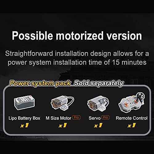 ZCXX Modelo de coche teledirigido con Power Functions Set de construcción de bloques de montaje compatibles con Lego Technic, CADA C61026W Citroen 2CV