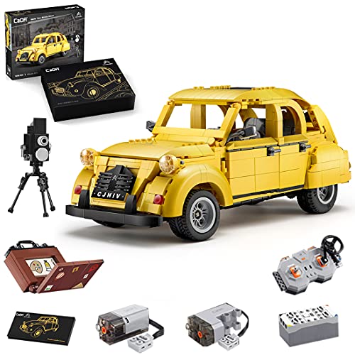 ZCXX Modelo de coche teledirigido con Power Functions Set de construcción de bloques de montaje compatibles con Lego Technic, CADA C61026W Citroen 2CV