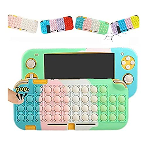 ZDDO Pop It Case for Nintendo Switch Lite,Push Pop Bubble Fidget Switch Protective Case Sensory Toy Switch Protective Cover Compatible with Nintendo Switch