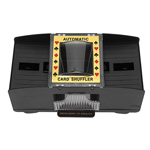 Zetiling Barajadora de Cartas, baraja de Ahorro de Mano de Obra de 2 Barajas Barajadora automática de Cartas Barajadora Profesional de Cartas para Juegos de póker Barajas de Cartas rápidamente