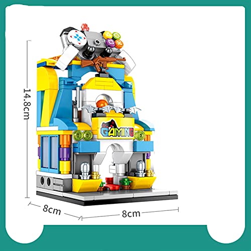 ZHYLing Mini City Compatible Creator Street View Architecture Kit Building Brick Market House Game Shop Sweets Store Bloques Sembo (Color: 601051 601054 sin caja)
