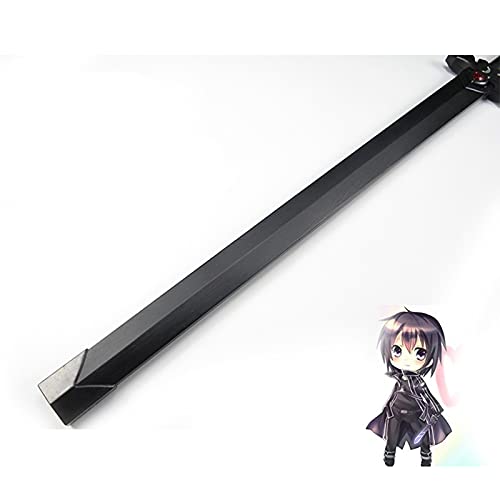 ZLYCZW Anime japonés Sword Art Online Modelo de Espada de Hoja de Madera, Cosplay Kirigaya Kazuto Accesorios de Armas, Juguetes Decorativos de Hoja de Anime, 110cm