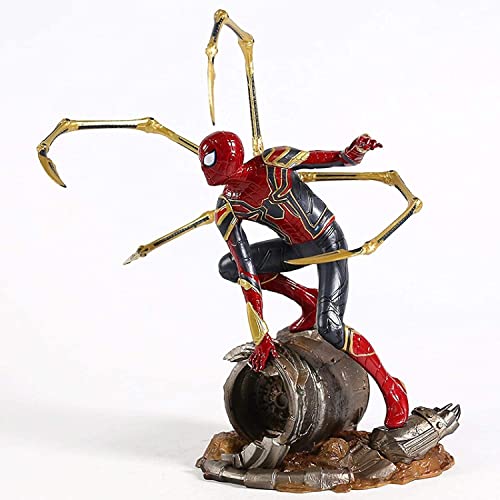 ZSM Aplicar a Marvel Avengers Infinity War Iron Spider Statue Spiderman CLORURO DE POLIVINILO Figura de acción Modelo de colección Muñeca de Juguete superhéroe YMIK