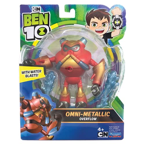 Ben 10 Figuras de acción con Tema metálico-Desbordamiento, Multicolor, 8 x 3 x 10 cm (Flair Leisure Products BEN62000)