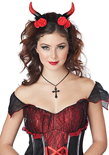 California Costumes 60676 Rosse EnchantreSS HORNS - Accesorio de vestuario, color rojo, talla única