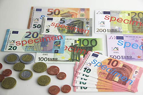 EURO-Spielgeldsatz, 22 Münzen und 22 Scheine