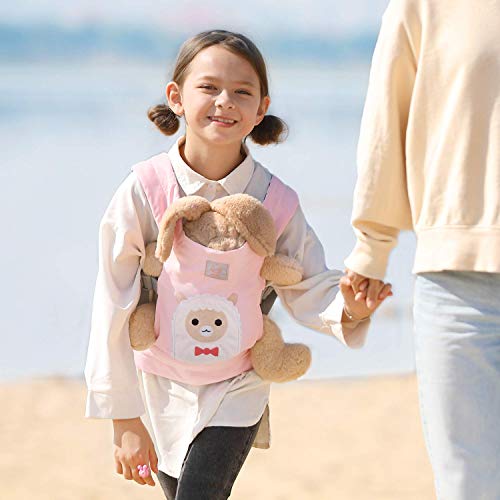 GAGAKU Muñeca Transporte Doll Carrier Delantera y Trasera de Bebé de Algodón para Niños de hasta 18 Meses