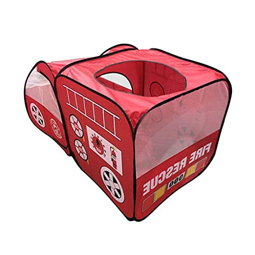 Juegos de Tienda Campaña Forma de Coche de Bomberos Al Aire Libre Interior Niños