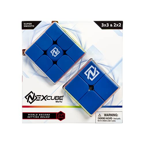 Nexcube 3x3 + 2x2 Clásico. El Pack Ideal para Aprender a Resolver el Cubo, Multicolor, Classic, Multi (Goliath 919903)