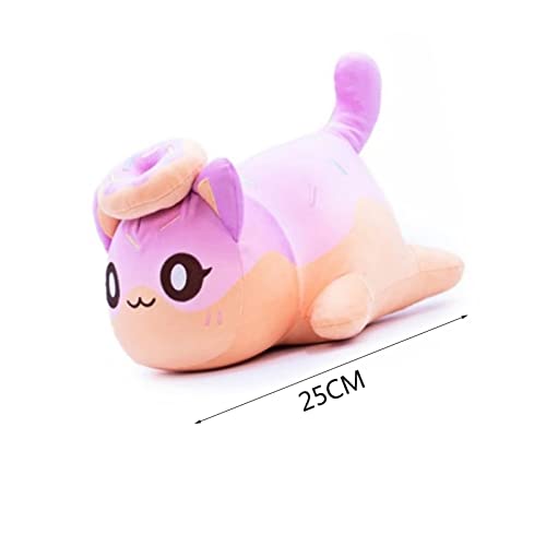 NFSQSR Juguetes de Peluche maullidos,Papas Fritas, Hamburguesas, Pan, sándwich, Donut, Gato, Felpa, Lindo Animal Suave, Felpa, Felpa, Felpa, Almohada para Dormir, Regalos para niños-Burger Cat