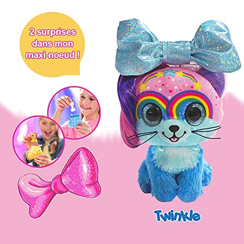 Pioupiou et Merveilles Little Bow Pets Twinkle - Peluche Sorpresa (18 cm), 4857