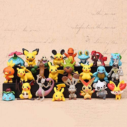 96 piezas Pokemon figura Monster Mini juguetes 2-3cm lindo Pikachu anime muñecas para niños adultos fiesta regalo de cumpleaños