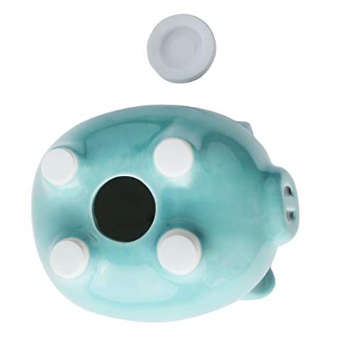 Alcancía, Hucha para niñas, niños, niños, una Nueva Hucha Blanca para niños, niñas, niños, Adultos, Hucha (Blanco) (Azul, M)