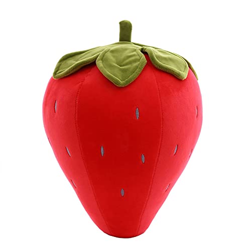 Almohada De Fresa De Simulación Suave, Relleno De Algodón, Almohada De Peluche De Fruta, Almohada Roja De Fresa Rosa, Cojín De Fresa, Muñeca De Peluche