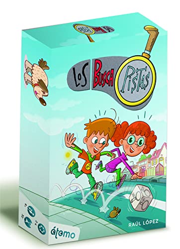 Atomo Games-Los Busca Pistas Juego de Cartas, Multicolor (AT030)