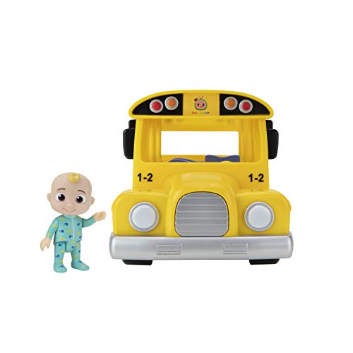 BANDAI CMW0015AZ Cocomelon - Juguete de Aprendizaje para autobús Escolar, Color Amarillo