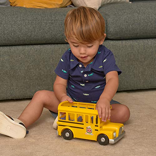 BANDAI CMW0015AZ Cocomelon - Juguete de Aprendizaje para autobús Escolar, Color Amarillo