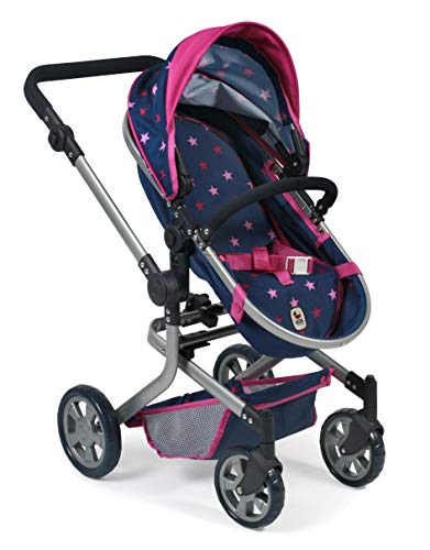 Bayer Chic 2000-Cochecito para muñecas Mika, Color Rosa (595-72)