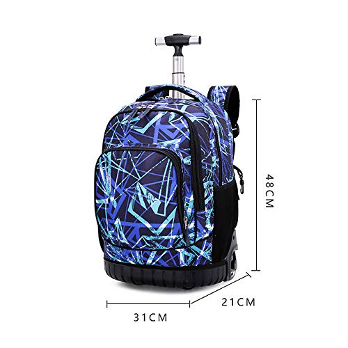 BOZONLI Bolsas Escolares Mochilas Escolares con Ruedas, Mochila Trolley Mochila Ruedas Equipaje Infantil niños Cabina de Equipaje Maleta Trolley para Niñas y Niños