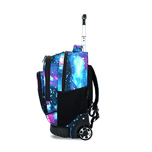 BOZONLI Bolsas Escolares Mochilas Escolares con Ruedas, Mochila Trolley Mochila Ruedas Equipaje Infantil niños Cabina de Equipaje Maleta Trolley para Niñas y Niños