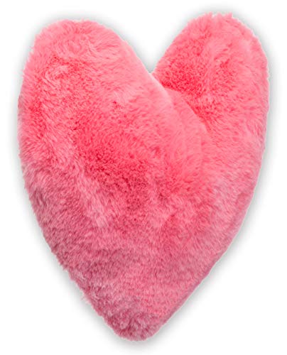 Brandsseller - Cojín con forma de corazón (40 x 30 cm), color rosa