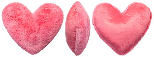 Brandsseller - Cojín con forma de corazón (40 x 30 cm), color rosa