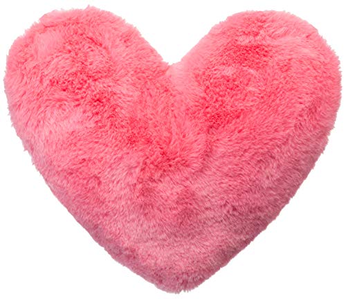 Brandsseller - Cojín con forma de corazón (40 x 30 cm), color rosa