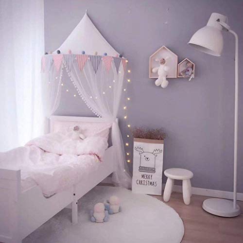 Btrice Nordic Ins Half Moon Tent Girl, Carpa para Niños Mosquitera Casa De Juegos para Bebés Carpa De Jardín De Infantes Carpa Pequeña De Princesa