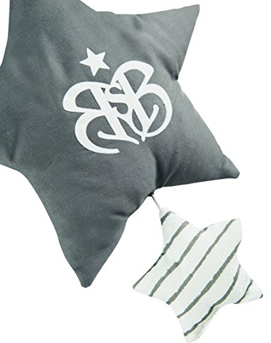 Caja de música Little Stars de Roba, para bebé, ayuda para dormir, tejido de estrellas lavable, decoración para habitación de bebé, color gris y blanco multicolor multicolor