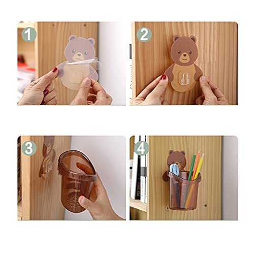 Carrito de material de oficina con portalápices Moda creativa Multifunción Pluma montada en la pared para el hogar Oficina de aprendizaje de la plataforma de la pluma Multi-color opcional Estuche para