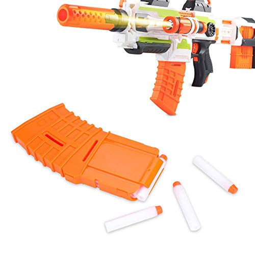 Clip de Bala Suave,10 Dardos Recarga Rápida Clip Darts Bullet Clips Reemplazo de Soporte de Clip de Revista reemplazo para Elite Serie, Naranja