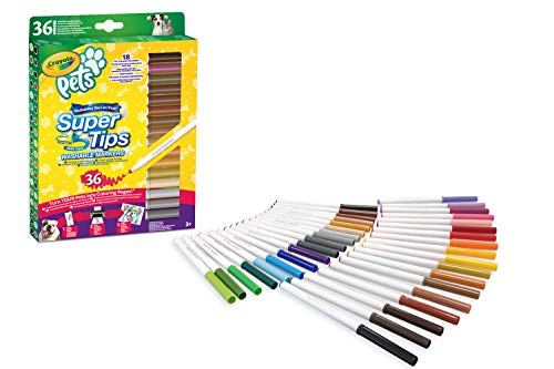 Crayola Pets -36 Rotuladores Súper Punta Lavables