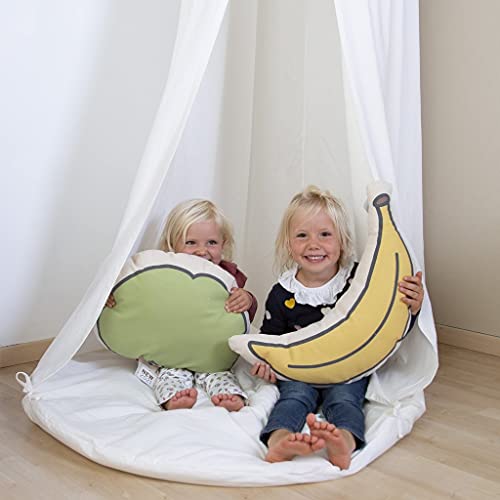 Cuddle Co Childhome - Toldo para tienda y tapete de juego, color blanco