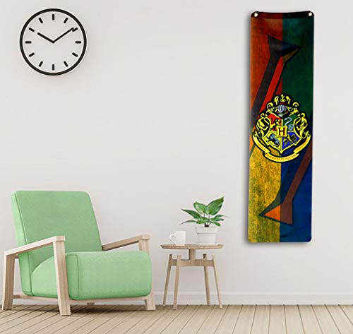 DANIFANEELLED Harry Potter Artículo para fans de Gryffindor Slytherin Ravenclaw Hufflepuff Hogwarts Decoración mágica Banner