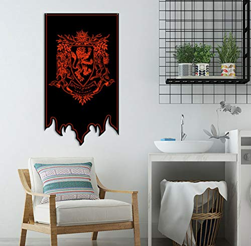 DANIFANEELLED Harry Potter Artículo para fans de Gryffindor Slytherin Ravenclaw Hufflepuff Hogwarts Decoración mágica Banner