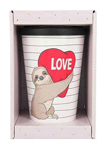 Depesche 2180.042 To-Go - Vaso de plástico con motivo Love Faultier (350 ml)