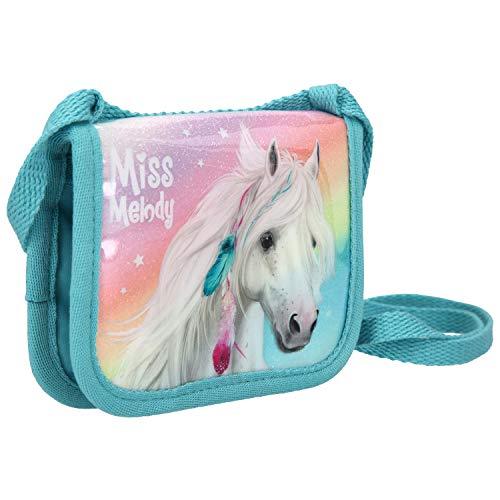 Depesche-DP-0011060 Bolso de Pecho, Miss Melody, Turquesa, Aprox. 13 x 10 x 2 cm Color (11060)
