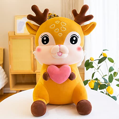 Dibujos Animados De Ciervo Sika Muñeca De Peluche Suave Linda Almohada Grande Niña Muñeca Cama Muñeca Casa De Muñecas Sofá Almohada Oficina Siesta Almohada