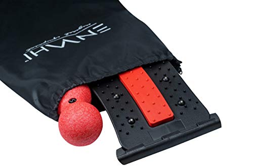 ENVAHI® Masajeador espalda and pelota masaje para aliviar el dolor de espalda, nuestro método en un E-BOOK GRATUITO para un estiramiento de espalda óptimo con bola masaje y masajeador lumbar