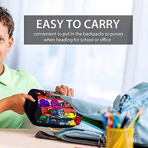 Estuche de lápices Among US Game Student School Primary School Space Werewolf Killing Pencil Case Among Us Stationery Case