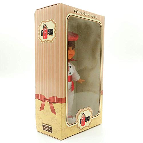 Folk Artesanía Muñeco Regional colección de 25 cm con Vestido típico Vasco San Fermines Pamplona España.