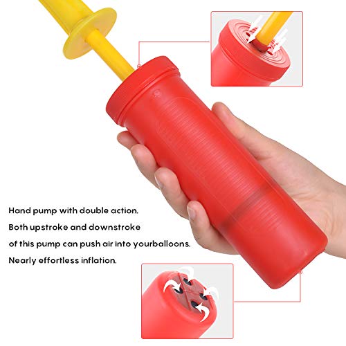 FORMIZON 3 Pack Bombas de Globo, Inflador de Globo, Bomba del Globo Manual Inflator para Globos y Bolas para Globos, Bolas de Yoga, Flotadores de Piscina (A)