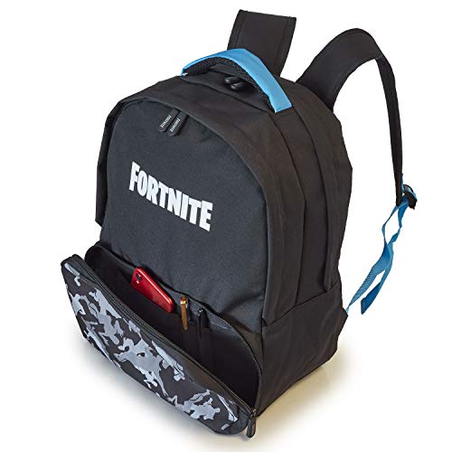 Fortnite Mochilas Escolares, Mochilas Escolares Juveniles de Gran Capacidad, Material Escolar con Merchandising Oficial (Negro/Gris)