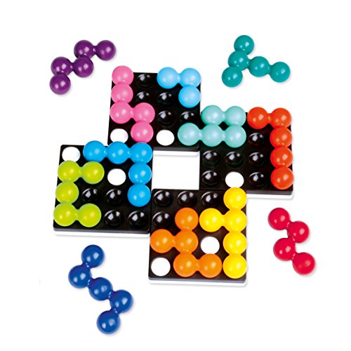 Games-SG540ES Smart Games-Quadrillion, educativo para niños, juegos de mesa infantiles, niño, smartgames, juguete puzzle para pequeños, multicolor, Miscelanea (SG540Es)