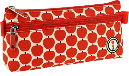 Grafoplás 37540718 Colección Nina and Other Little Things Estuche Escolar Plano, Modelo Manzanas, 23 x 8 cm