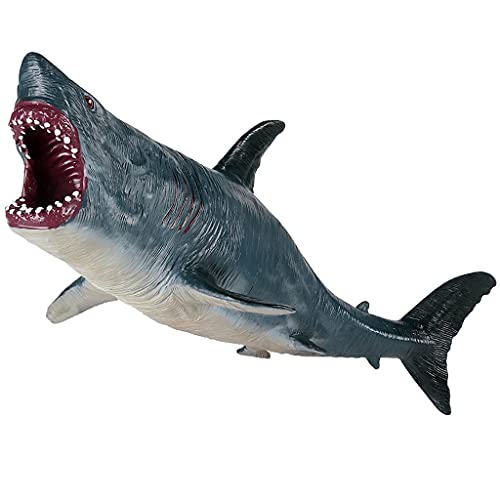 Gran tiburón juguetes megalodon, plástico surtido océano animal tiburón figurilla realista mar criatura cognitivo juguete tiburón figura for el regalo de la colección, juguete de baño, topper de la to