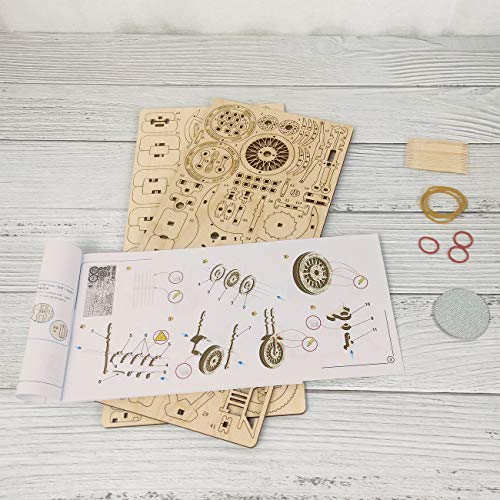 GuDoQi Puzzle 3D Madera, Maqueta de Moto Mecanicas para Montar, Rompecabezas Madera 3D para Construir, Kit de Manualidades DIY, Juguete de Montaje, Pasatiempos para Adultos