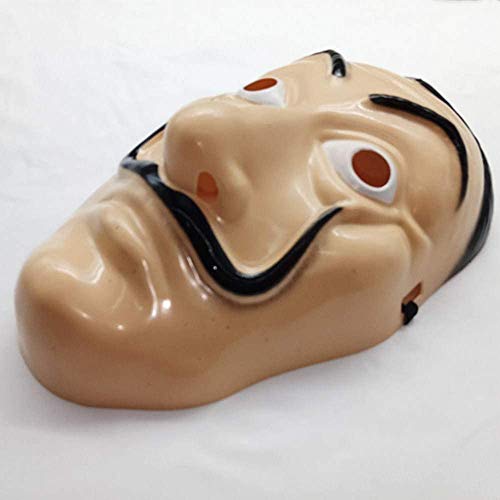 Halloween Hot Dali Money Heist The Paper House La Casa De Papel Disfraz Máscara de látex Máscara facial (2 piezas)